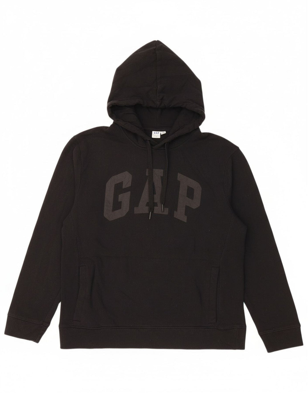 Gap Womens Graphic Hoodie Pullover UK 14 Mittelschwarze Baumwolle