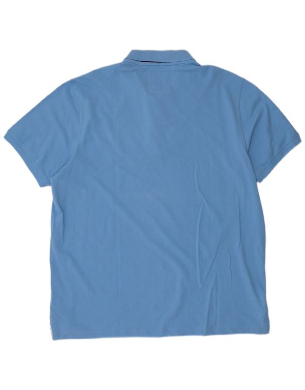 Crew Clothing Herren Poloshirt 2XL Blau Baumwolle