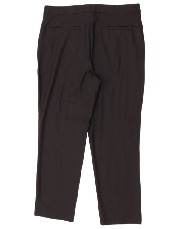 Marks & Spencer Damen gerade Anzughose UK 12 Medium W32 L26 Schwarz