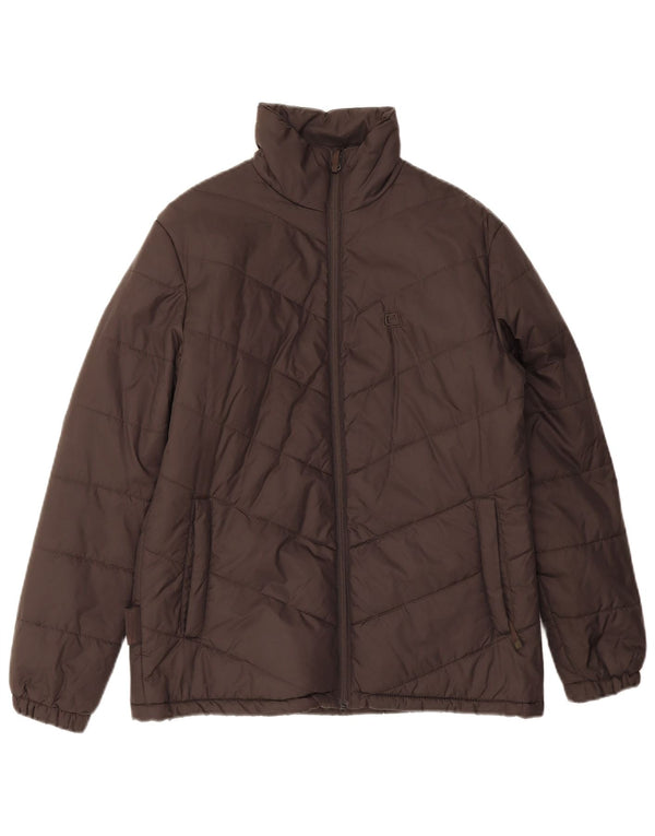 Mountain Essentials Damen Übergroße wattierte Jacke UK 10 Small Braun