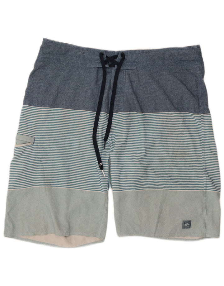 Rip Curl Herren-Badeshorts, groß, blau gestreift