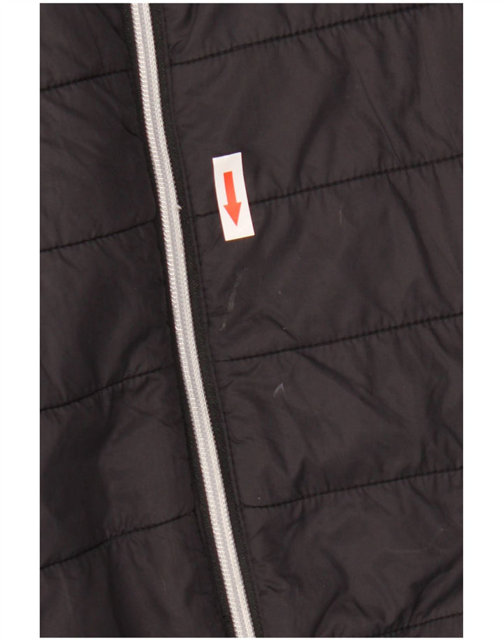 French Connection Herren Wattierte Jacke UK 36 Small Schwarz Polyamid