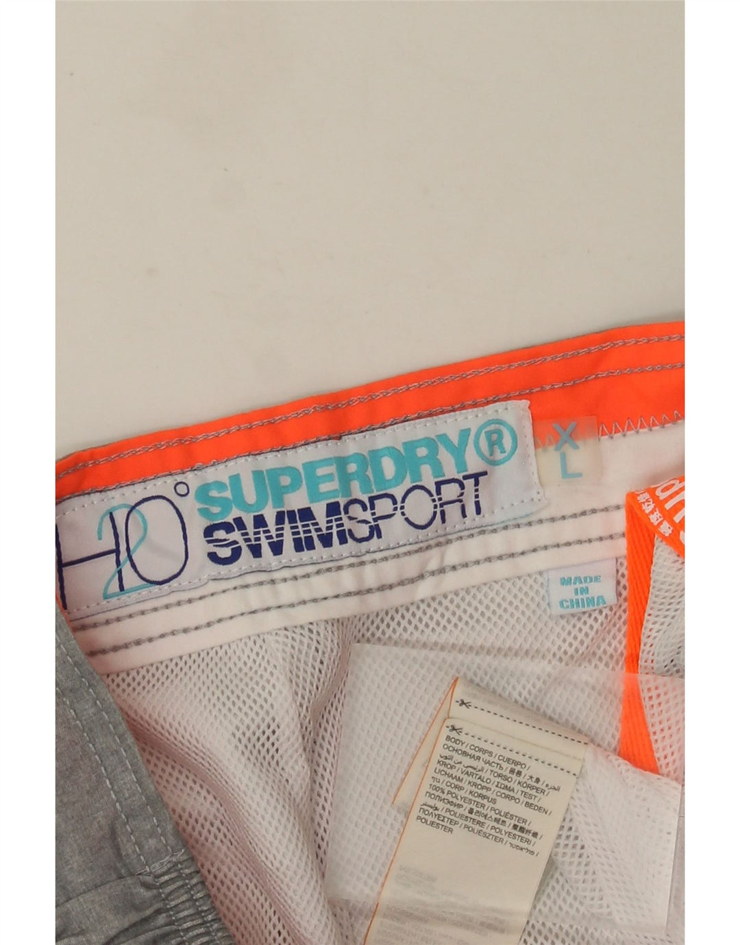 Superdry Herren Graphic Sport Shorts XL Grau Polyester