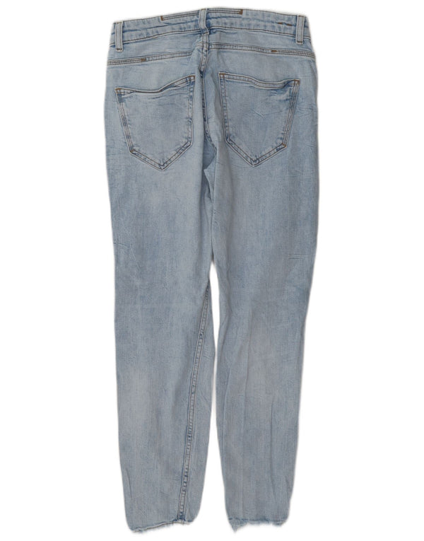 Zara Herren Distressed Slim Jeans EU 38 Small W30 L27 Blau