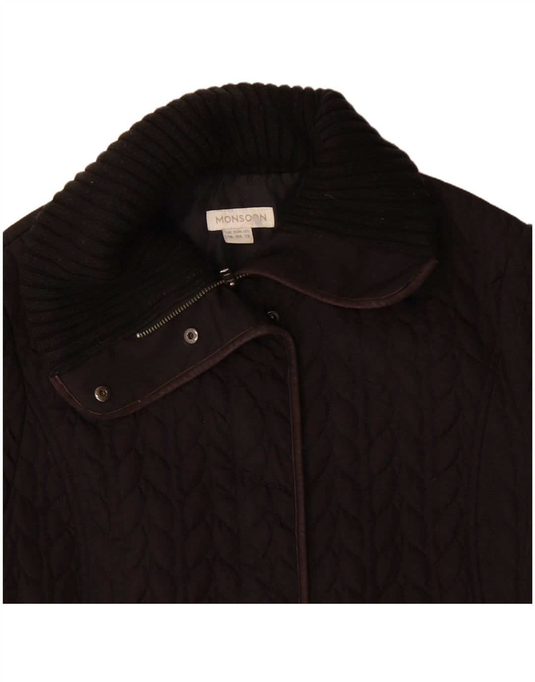 Monsoon Damen Steppjacke UK 16 Large Braun Polyester