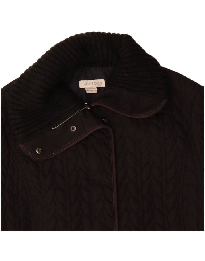 Monsoon Damen Steppjacke UK 16 Large Braun Polyester