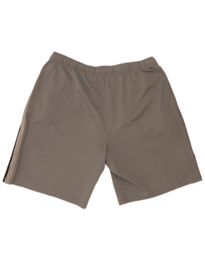 Nike Herren-Sportshorts, großes grau gestreiftes Polyester