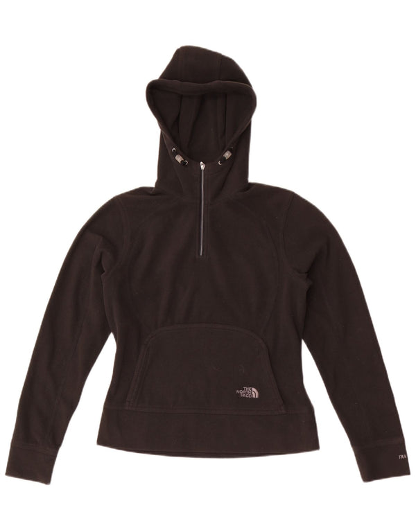 The North Face Damen-Fleecepullover mit Kapuze und Reißverschluss, UK 6, XS, Schwarz, Polyester