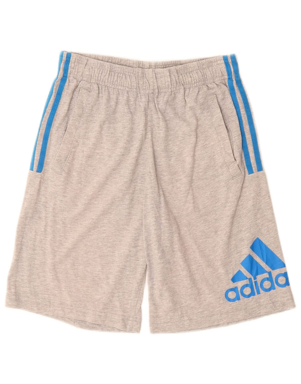 Adidas Jungen Graphic Sport Shorts 13–14 Jahre graue Baumwolle