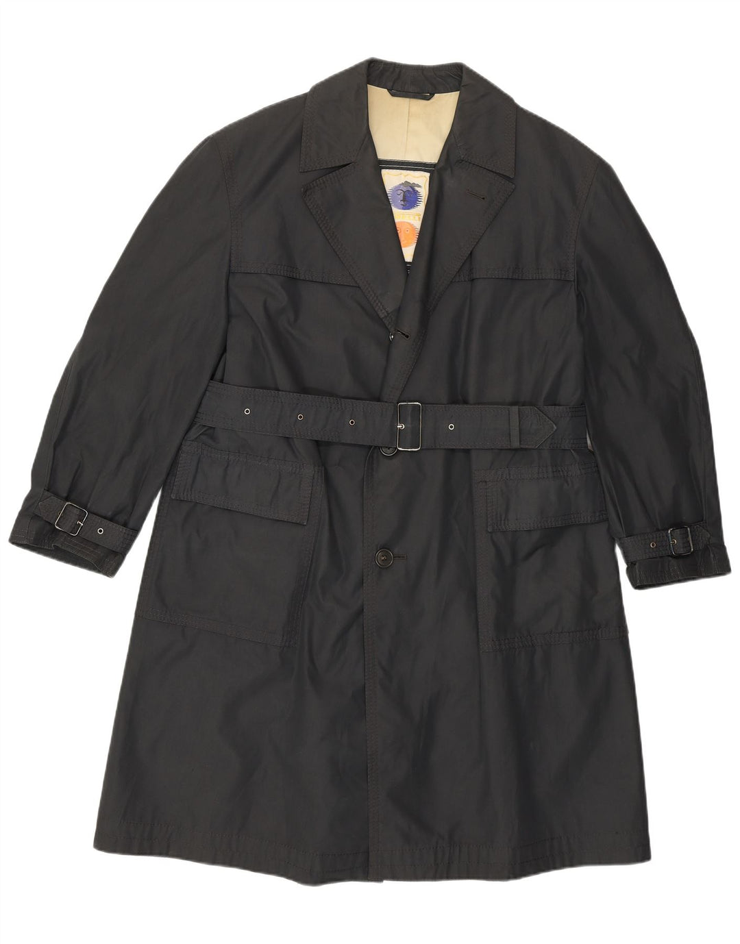 Firelli Herren Trenchcoat UK 38 Mittelgrau Klassisch