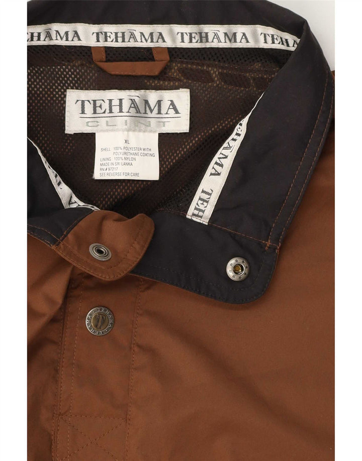 Tehama Herren Pullover Regenjacke UK 42 XL Braun Polyester