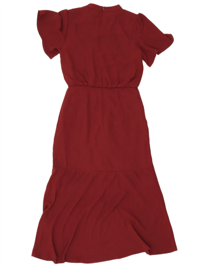 Oasis Damen-Maxikleid, Größe S, Burgunderrot, Polyester