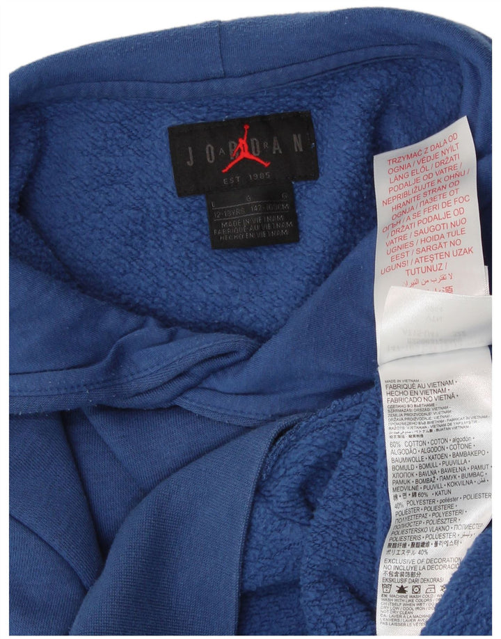 Jordan Jungen Kapuzenpullover, 12–13 Jahre, groß, blaue Baumwolle