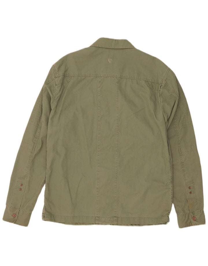 Fat Face Herren-Utility-Jacke, UK 38, mittlere Khaki-Baumwolle
