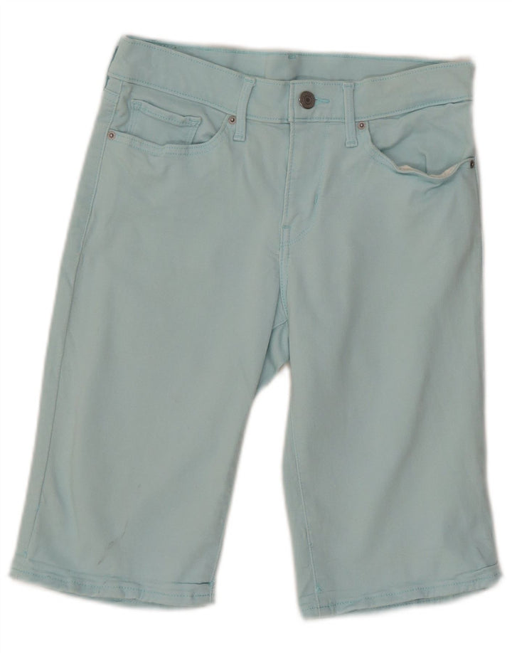 LEVI'S Damen Jeansshorts W27 Small Türkis Baumwolle