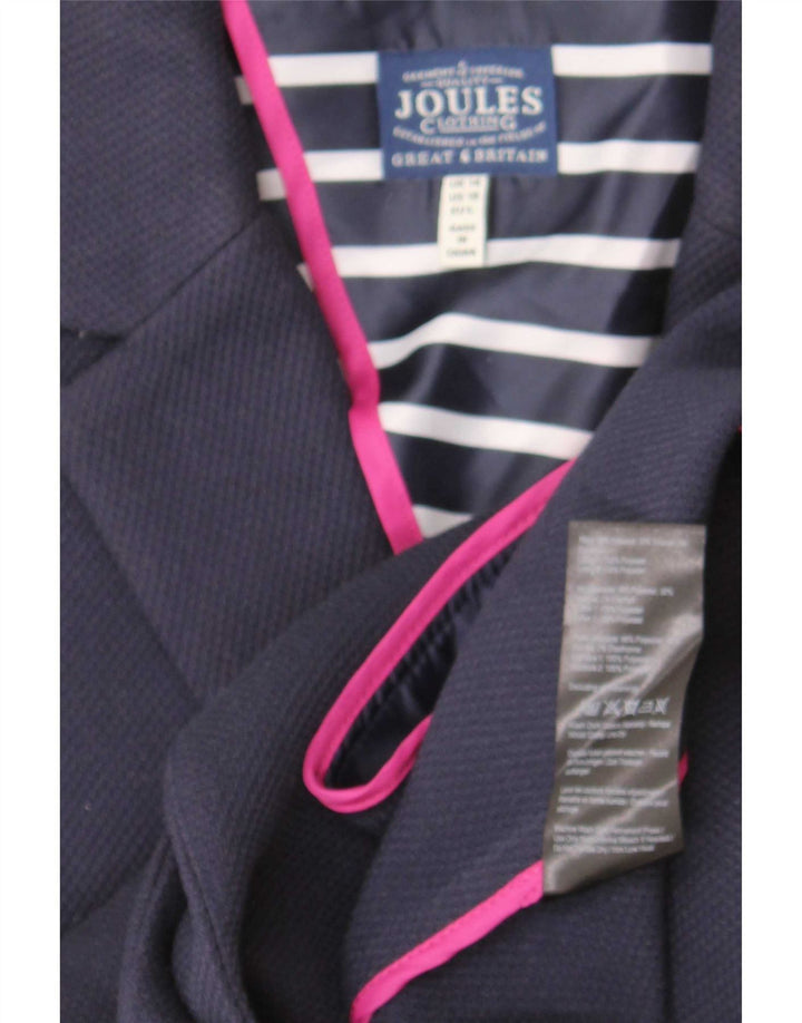 Joules Damen-Blazerjacke mit 1 Knopf, UK 14, Mittelmarineblau, Polyester