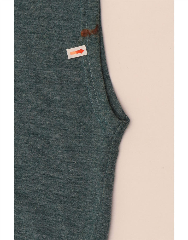 DIADORA Herren-Kapuzenpullover, ärmellos, groß, aus blauer Baumwolle