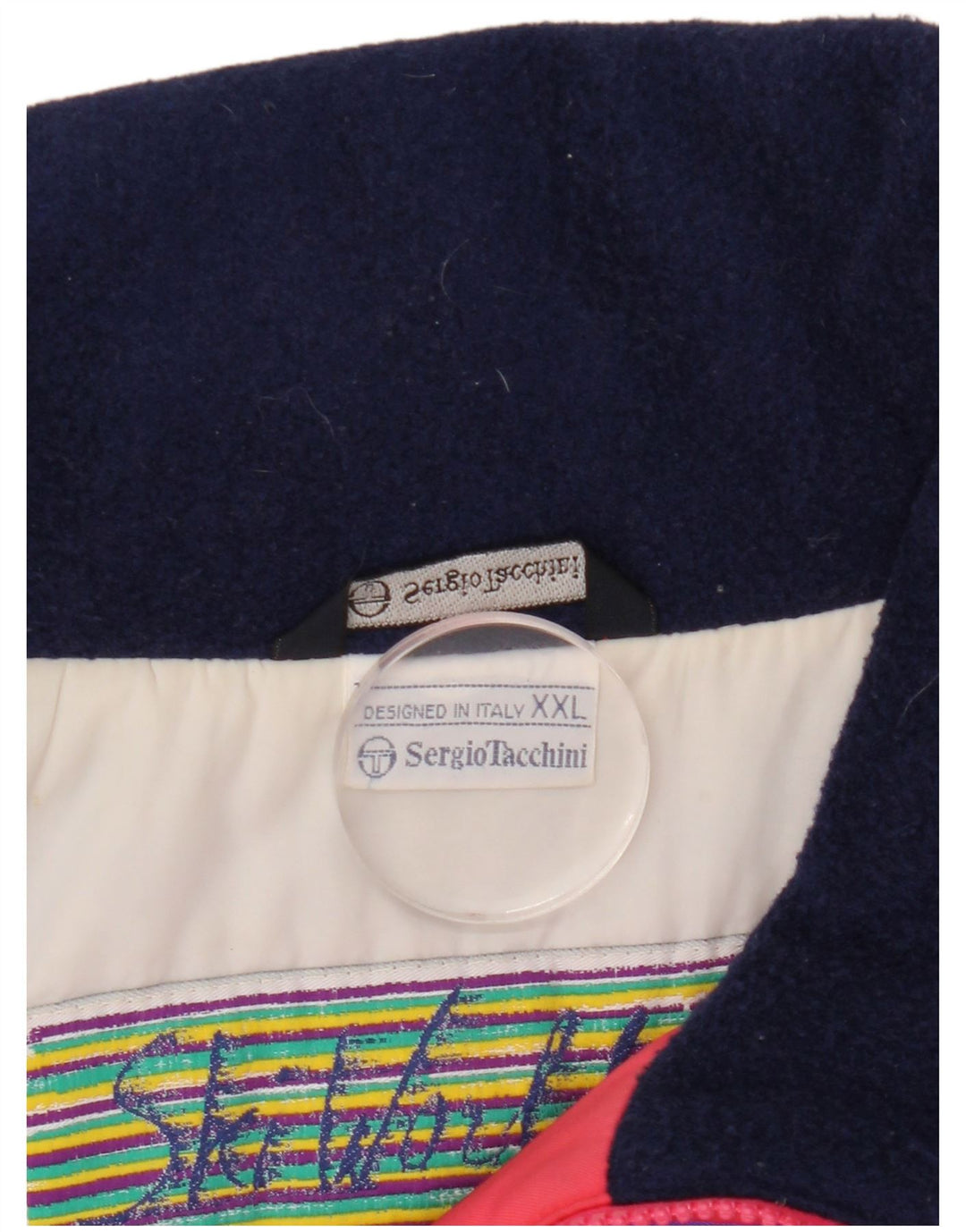 Sergio Tacchini Herren Skijacke UK 44 2XL Rot Colourblock Polyamid