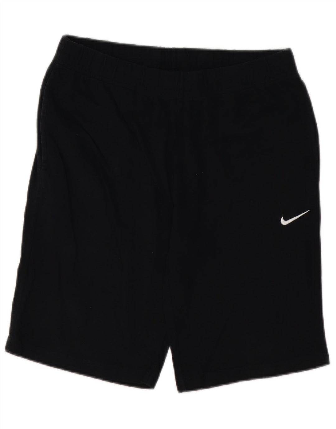 NIKE Herren-Sportshorts, mittelgroß, schwarze Baumwolle
