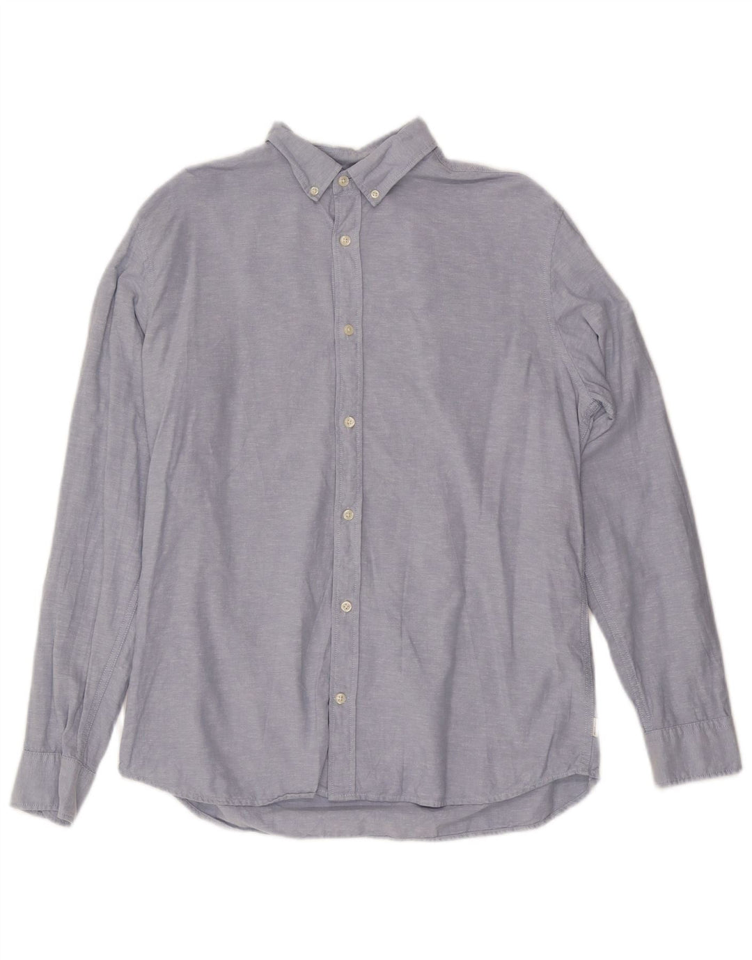 Jack & Jones Herren-Hemd, groß, blau meliert, Baumwolle
