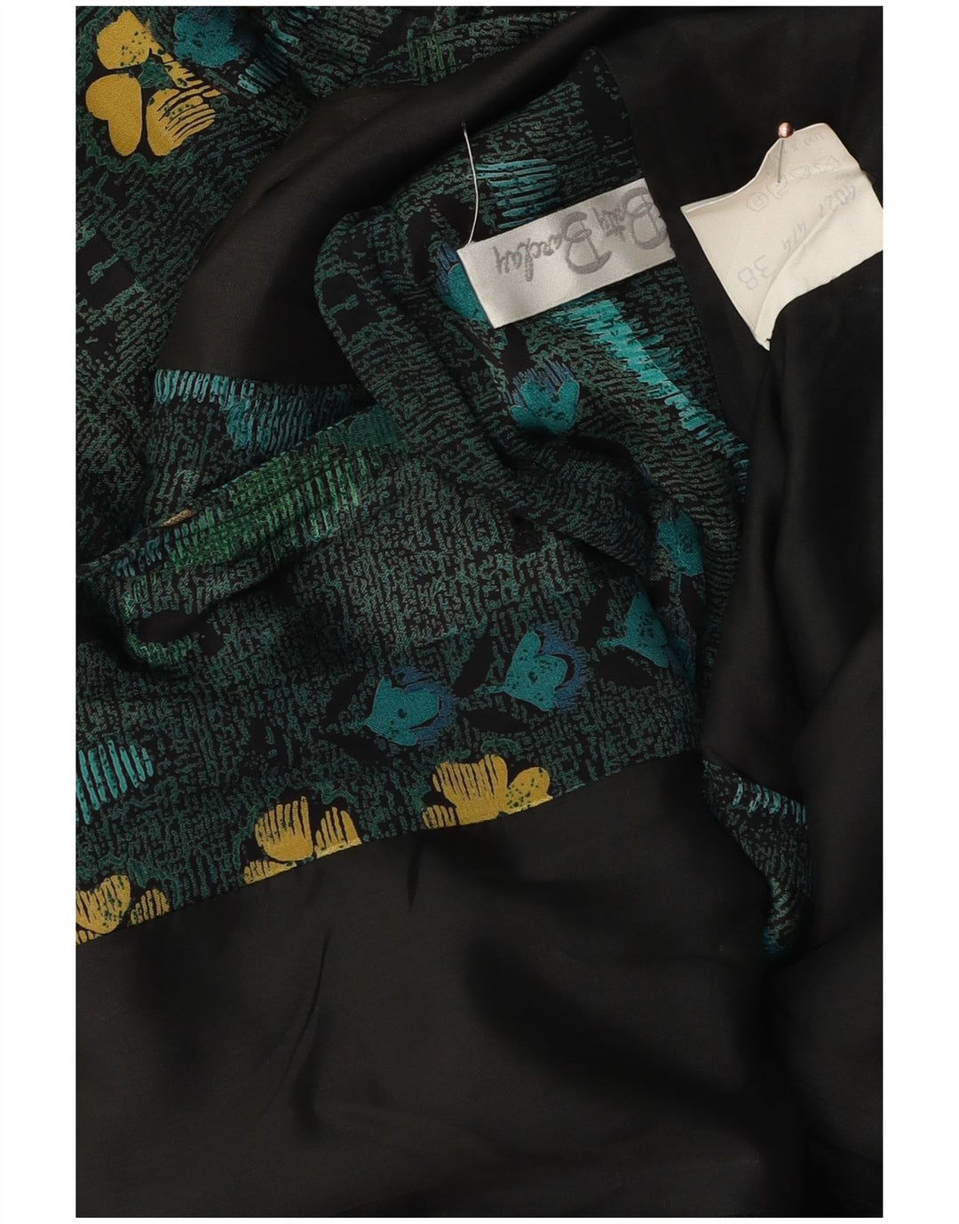 Betty Barclay Damen-Blazer mit 6 Knöpfen, EU 38, Mittelgrün mit Blumenmuster