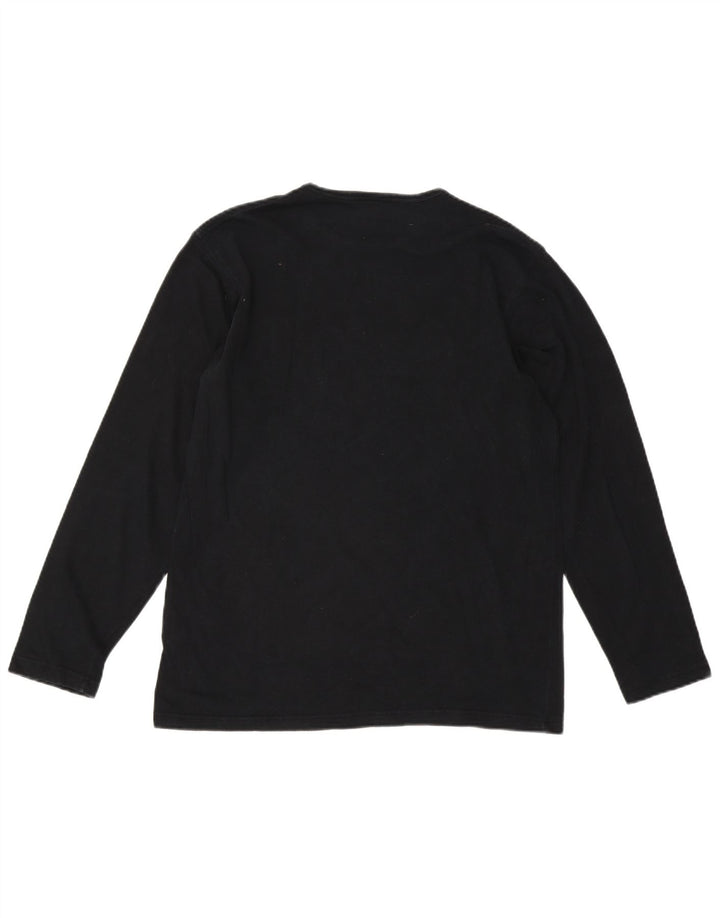 Trussardi Jeans Herren Top Langarm 2XL Schwarz Viskose