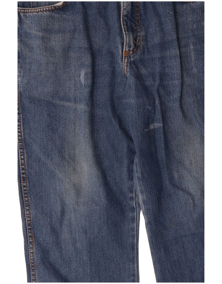Wrangler Herren Ohio Straight Jeans W34 L30 Blaue Baumwolle