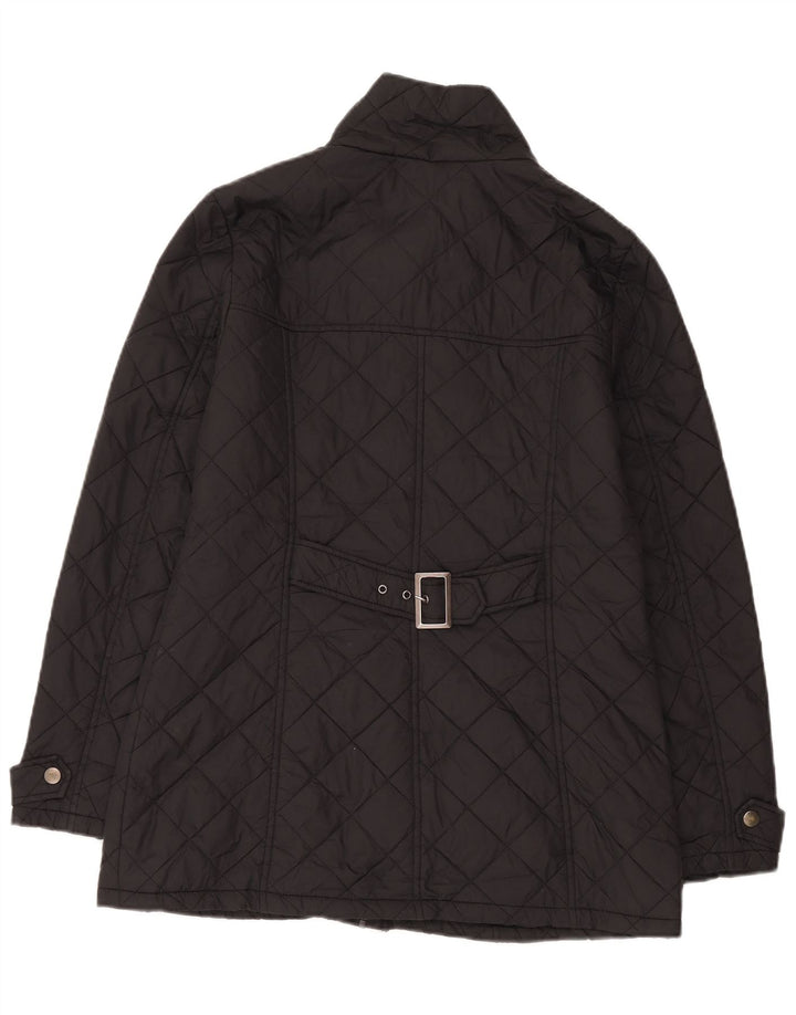 Laura Ashley Damen Steppjacke UK 14 Large Schwarz Polyamid