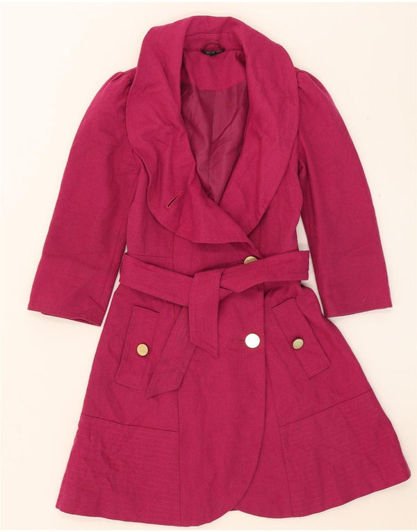 Topshop Damenmantel UK 8 Small Rosa Wolle