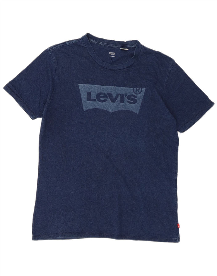 Levi's Herren-T-Shirt mit Grafik, mittelmarineblaue Baumwolle