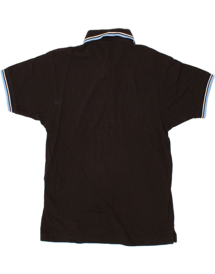 LOTTO Mens Polo Shirt Large Black Cotton Vintage Lotto and Second-Hand Lotto from Messina Hembry 