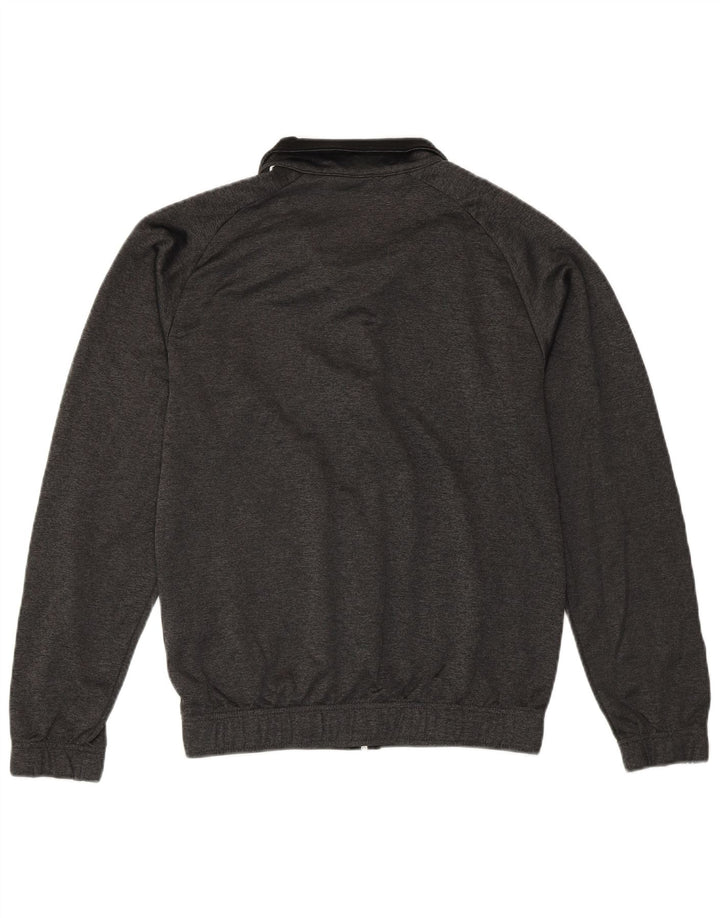 Champion Herren-Trainingsanzugoberteil mit Grafik, XS, graues Farbblock-Polyester