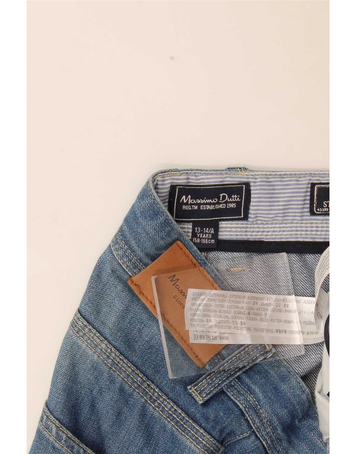 Massimo Dutti Straight Jeans für Jungen, 13–14 Jahre, W30 L34, Blau