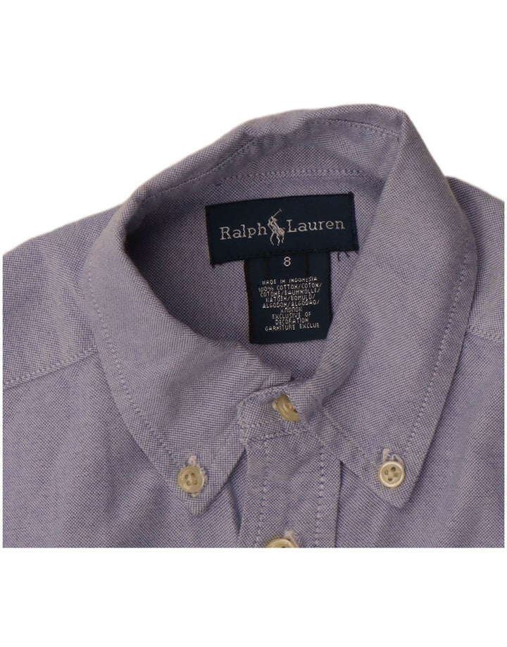 Ralph Lauren Hemd für Jungen, 7–8 Jahre, blaue Baumwolle