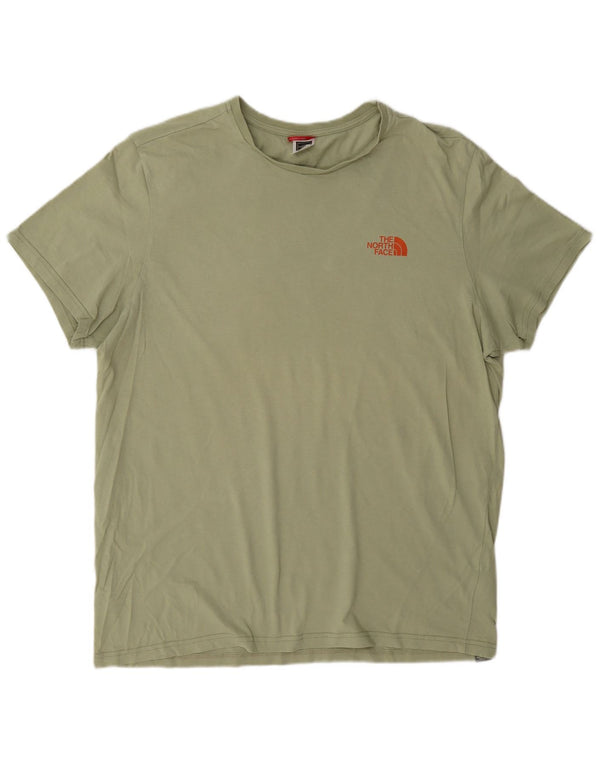 The North Face Herren T-Shirt Top XL Khaki Baumwolle