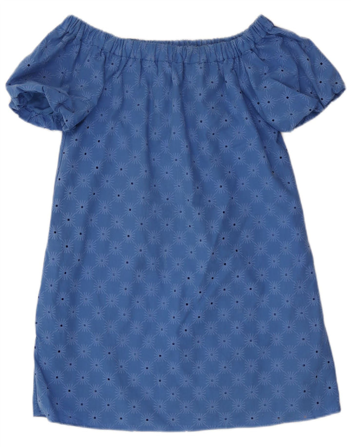 Zara Damen Mini-Schulterkleid, Gr. 10, Klein, Blau