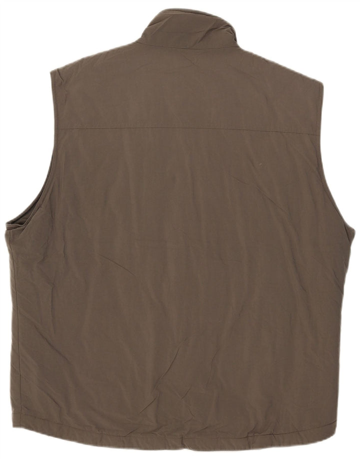 Marks & Spencer Herren Wattierte Weste UK 42 XL Khaki Polyamid