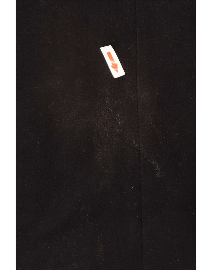 Topshop Damen Übergroßer Mantel UK 8 Small Schwarz Polyester
