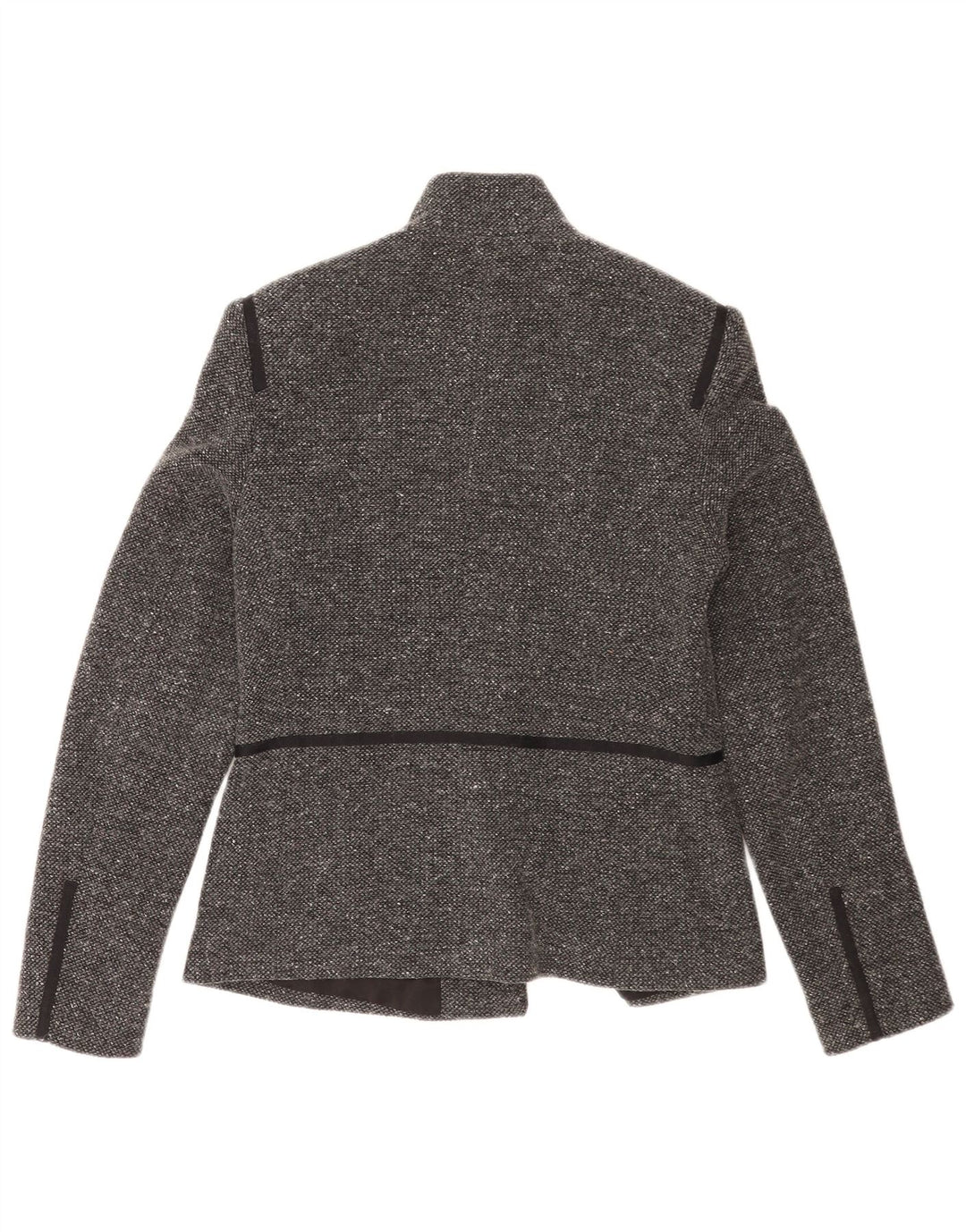 Rene Lezard Damen 4-Knopf-Blazerjacke EU 38 Mittelgrau meliert