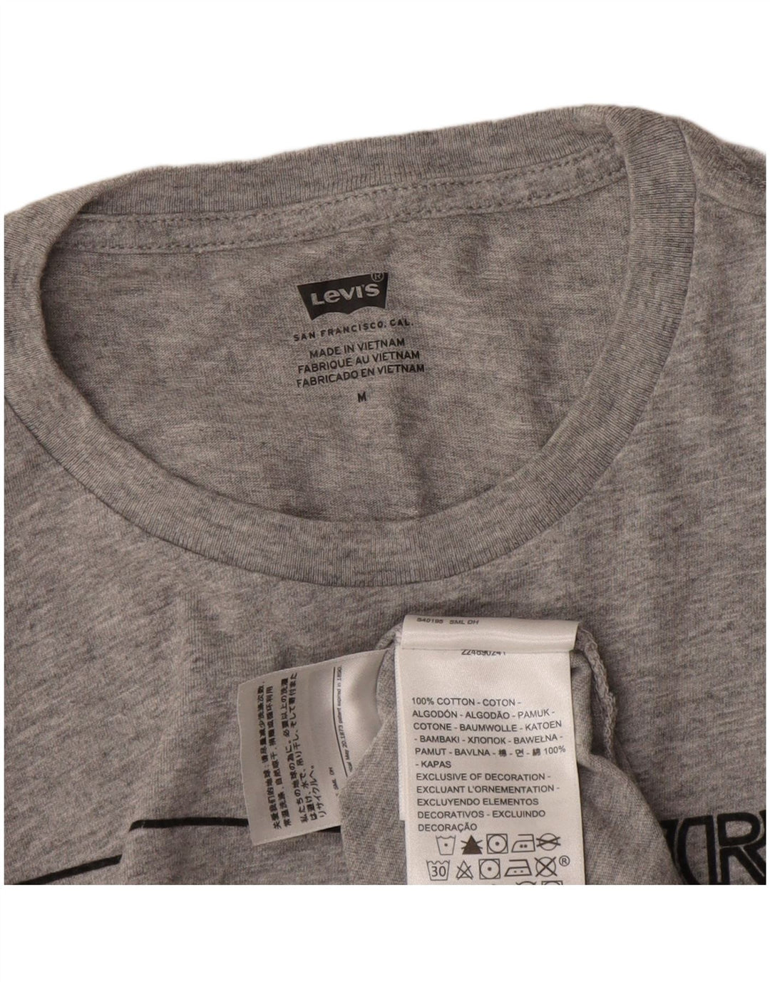 Levi's Herren-T-Shirt mit Grafik, mittelgraue Baumwolle