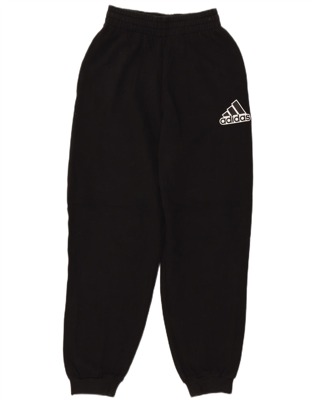 ADIDAS Damen Grafik-Trainingshose, Jogginghose, UK 4/6 XS, schwarze Baumwolle