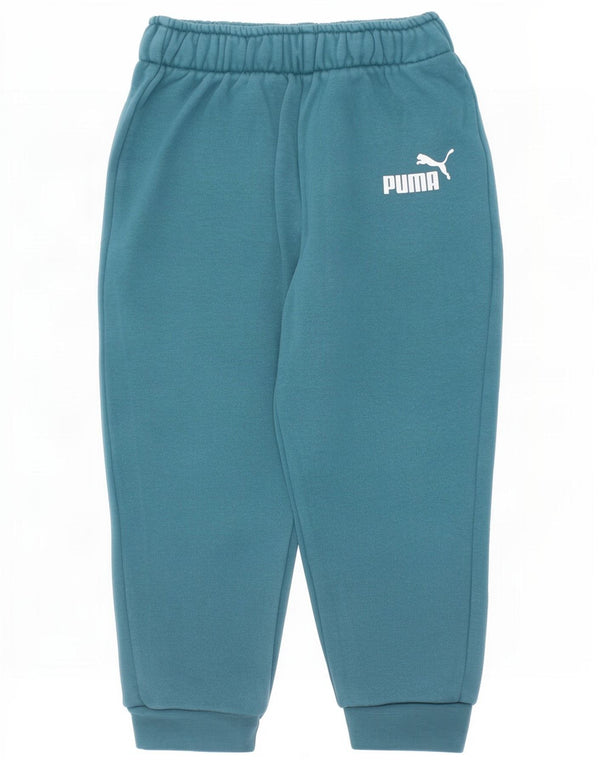 Puma Jungen Trainingshose mit Grafik, Jogger, 2–3 Jahre, grüne Baumwolle