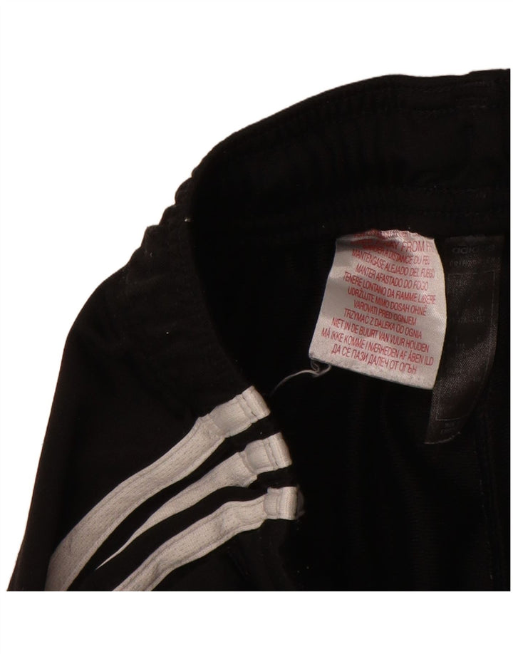 Adidas Jungen-Trainingshose, Jogginghose, 11–12 Jahre, schwarzes Polyester