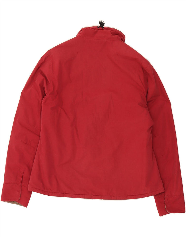 JACK WOLFSKIN Womens Windbreaker Jacket UK 16 Large  Red Polyester Vintage Jack Wolfskin and Second-Hand Jack Wolfskin from Messina Hembry 