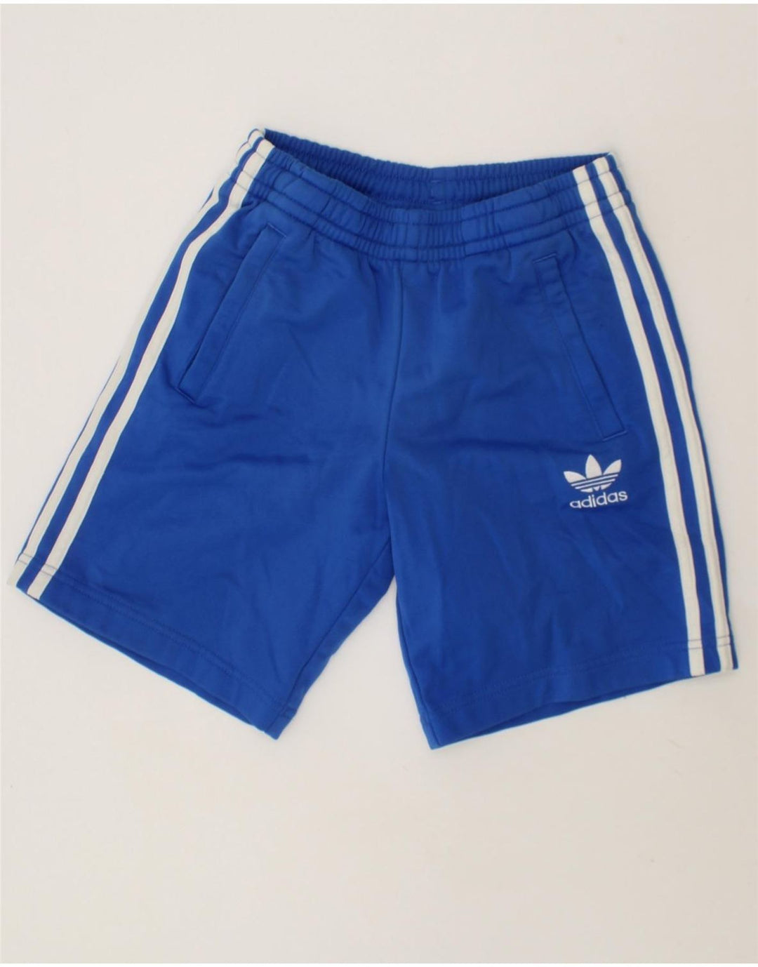 ADIDAS Boys Sport Shorts 9-10 Years  Blue Cotton Vintage Adidas and Second-Hand Adidas from Messina Hembry 