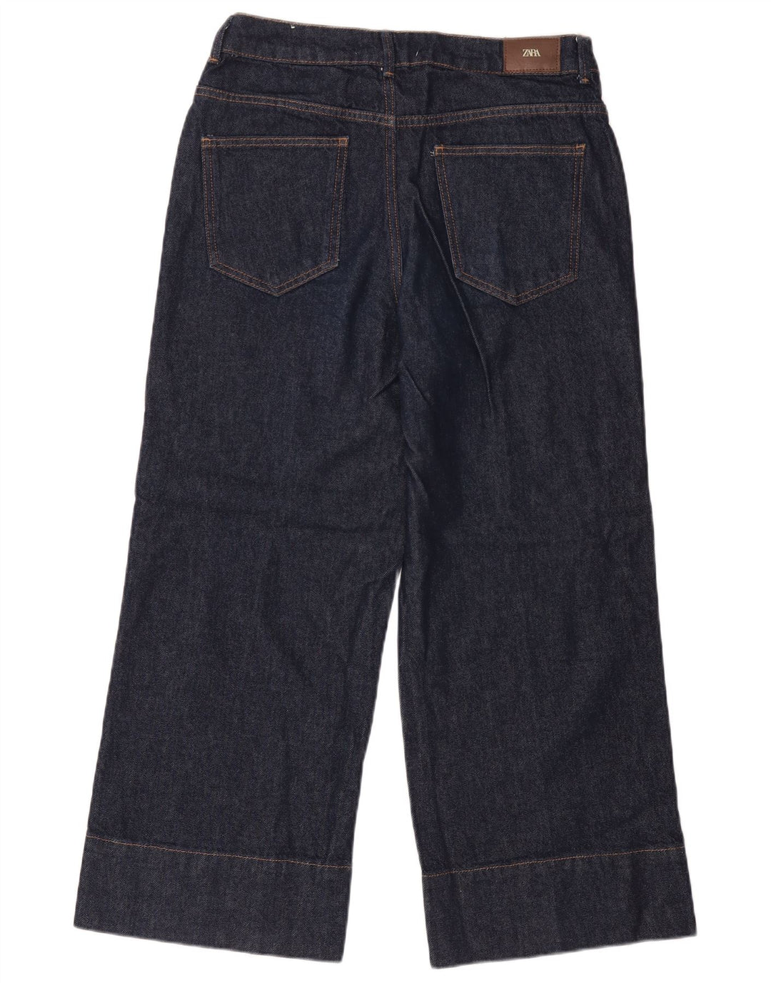 Lose Damenjeans von Zara, EU 40, mittelgroß, W30, L27, marineblaue Baumwolle