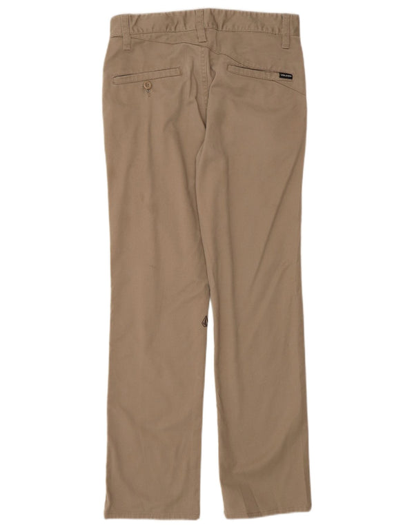 Volcom Straight Chino-Hose für Jungen, 11–12 Jahre, W26 L27, beige Baumwolle