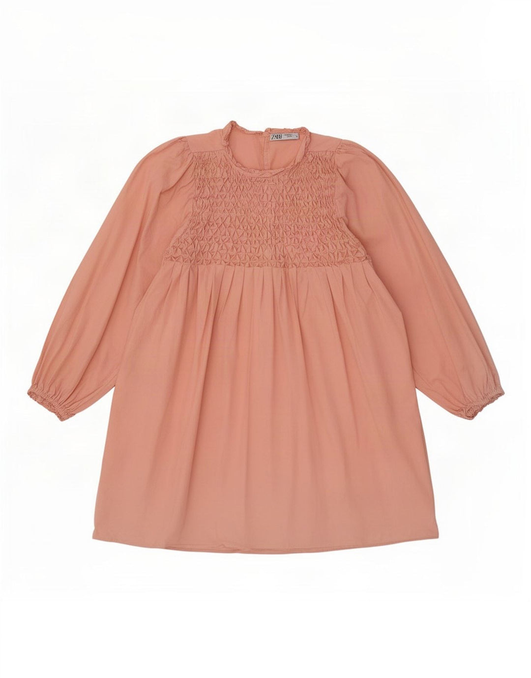 Langärmliges, übergroßes Blusenoberteil für Damen von Zara, Gr. 12, Mittelrosa