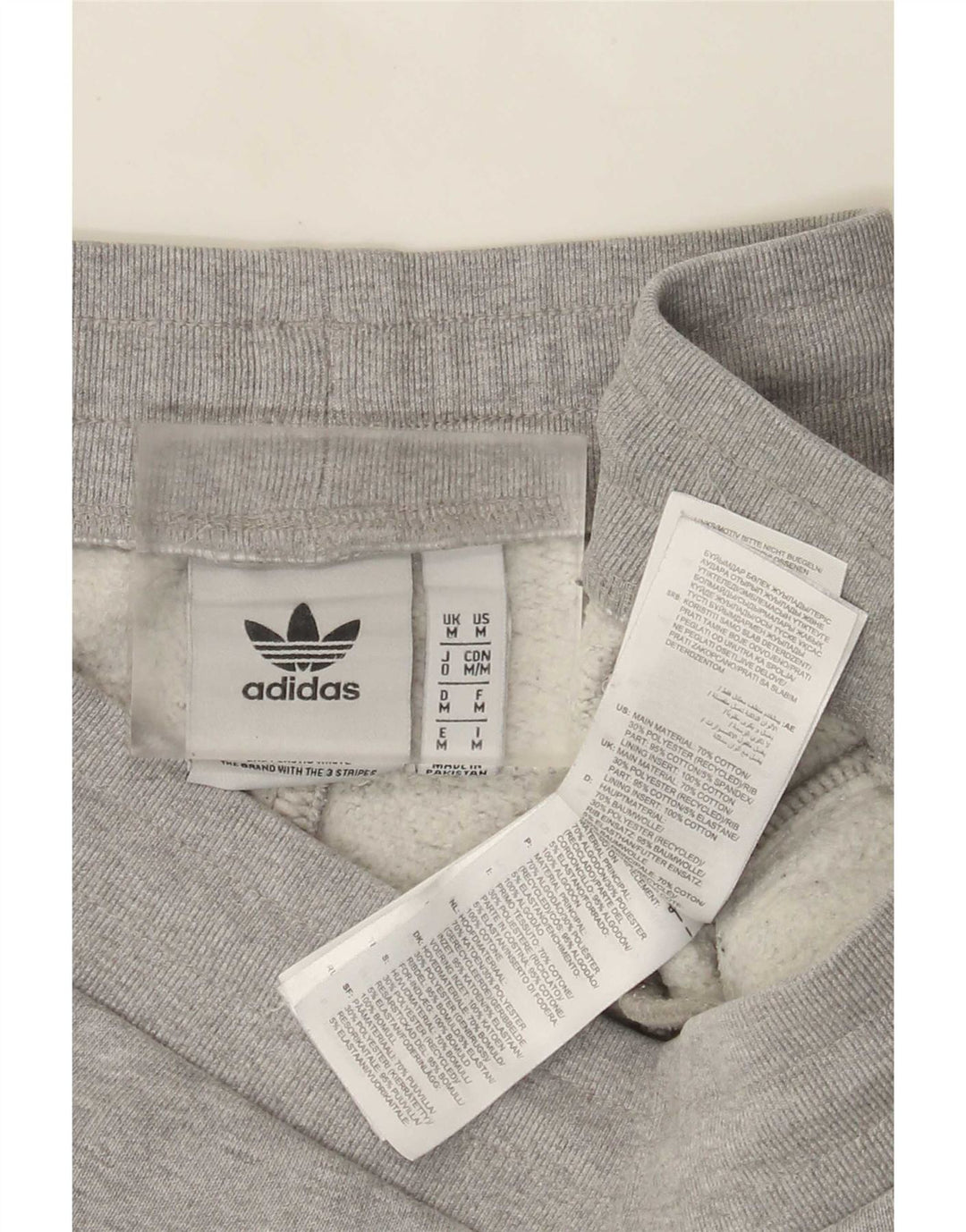 Adidas Herren Trainingshose Jogger mittelgraue Baumwolle