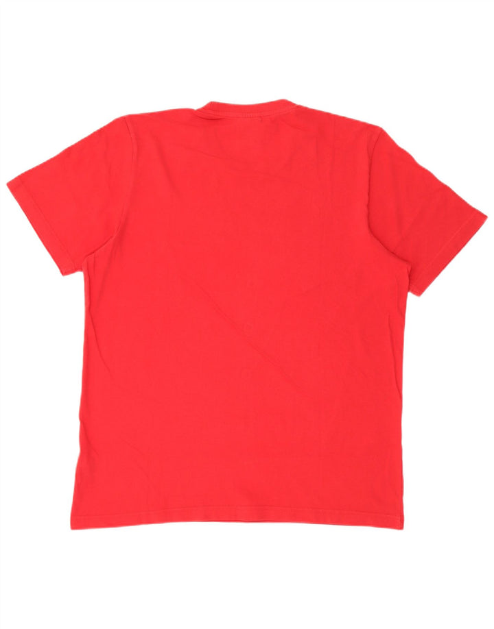 Adidas Herren Grafik T-Shirt Top Große rote Baumwolle